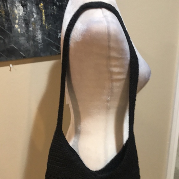 THE SAK- Black Woven 5 Pocket Shoulder Bag - Picture 5 of 14